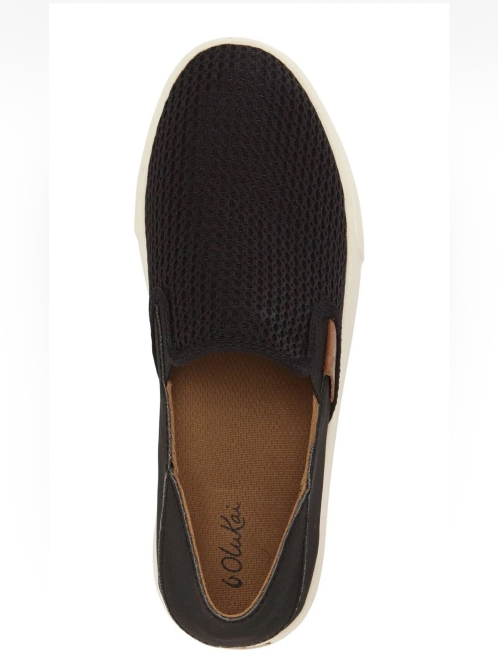 Olukai Pehuea Black Mesh Slip On Sneakers Shoes Womens Size 8 20271-4040 Casual - Picture 4 of 15